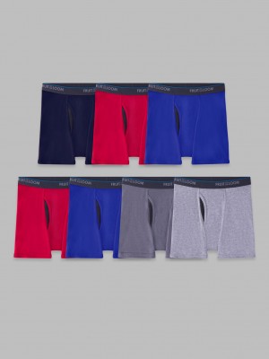 Boys' Fruit Of The Loom Boys'Eversoft® CoolZone®, 7 Pack Boxer Briefs Assorted | DTR246713
