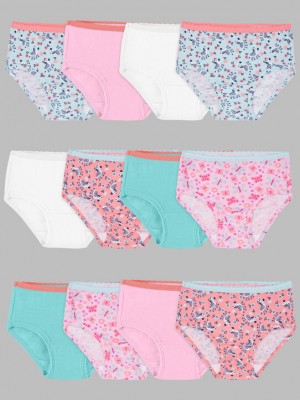 Girls' Fruit Of The Loom Toddler Eversoft®, 12 Pack Briefs Assorted | OYV584609