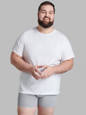 Men's Fruit Of The Loom Big CoolZone® Fly, 7 Pack Boxer Briefs Black | OFW270841