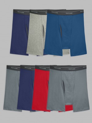 Men's Fruit Of The Loom Eversoft® CoolZone® Fly, 7 Pack Boxer Briefs Assorted | MXJ397802
