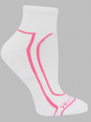 Women's Fruit Of The Loom Coolzone Ankle, 6 Pack Socks White Multi | ZCT608147