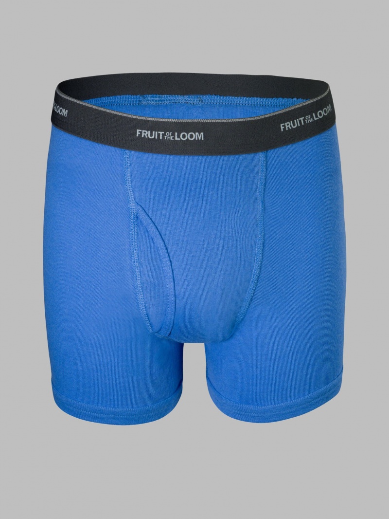 Boys' Fruit Of The Loom CoolZone®, Stripe Mega Value 10 Pack Boxer Briefs Stripe Mega Value Assorted | XIL731862