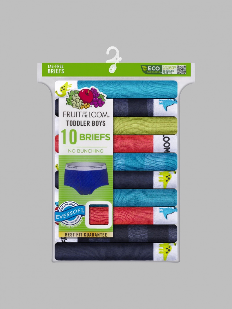 Boys' Fruit Of The Loom Toddler, 10 Pack Briefs Assorted | BSC937408