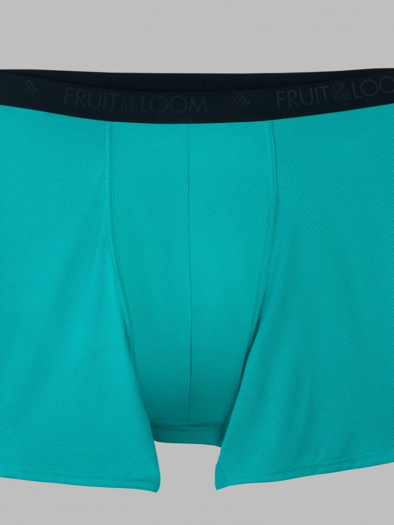 Men's Fruit Of The Loom Big Premium Breathable Micro-Mesh, 3 Pack Boxer Briefs Assorted | YGV864932