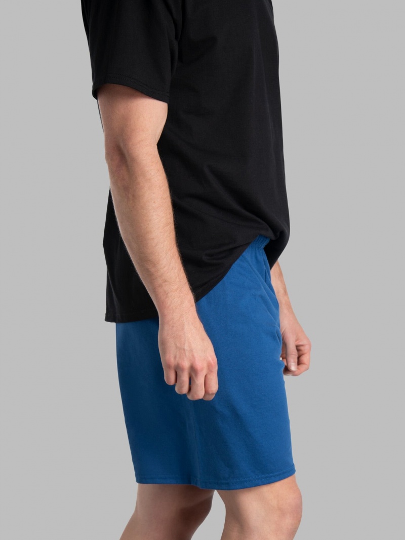 Men's Fruit Of The Loom Eversoft® Jersey Short, Extended Size, 2 Pack Shorts Limogese | BNT785023