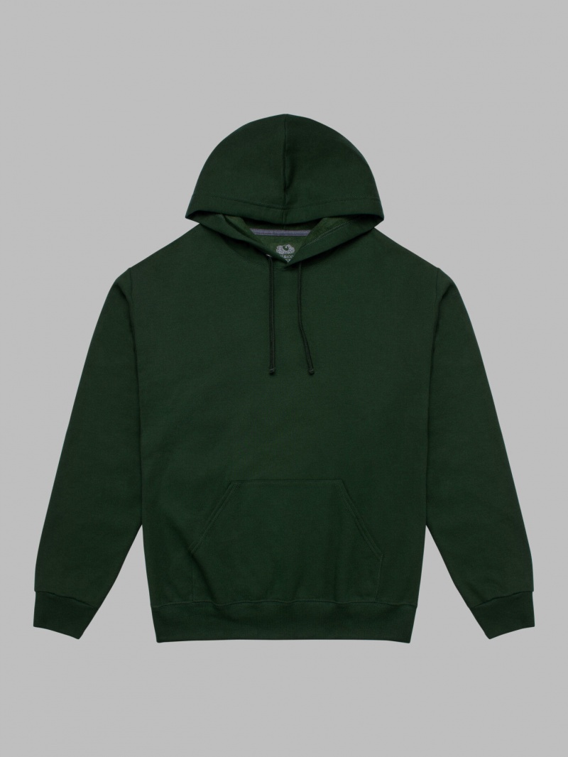Women's Fruit Of The Loom EverSoft® Fleece Pullover Hoodie Duffle Bag Green | MJL370159