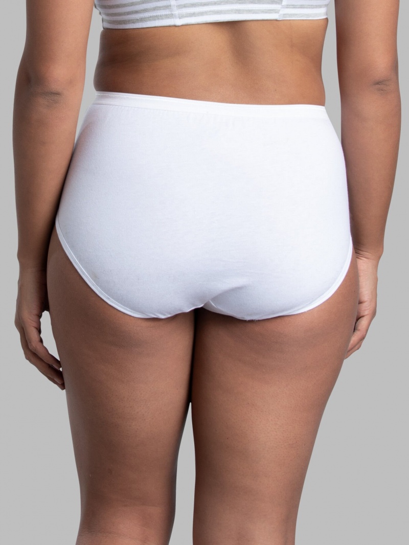 Women's Fruit Of The Loom , 12 Pack Briefs White | HRQ269154